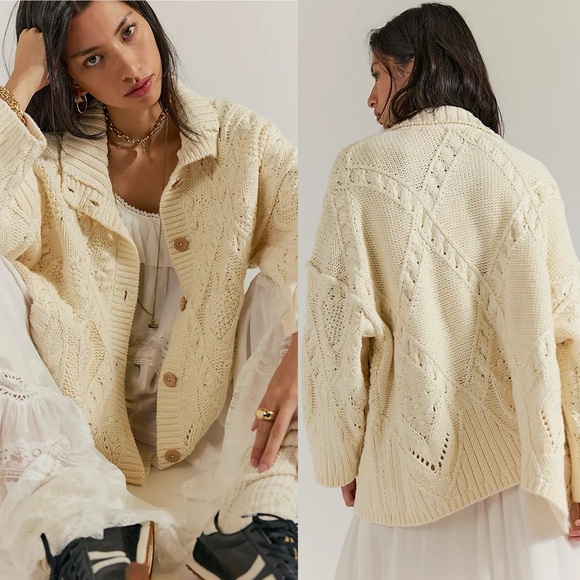 Free People Sweaters - NWT Free People Heart You Cardigan Sweater